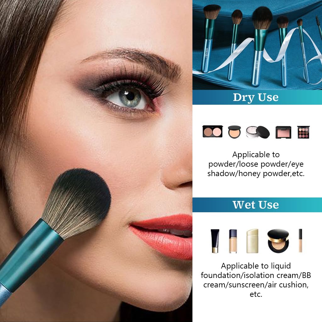 MAYCREATE Makeup Brush Set Professional 14 Pcs Premium Make Up Blushes Set with Foundation Brush and Pouch Soft Bristles Brush Sets in Makeup for Beginners Makeup Artists Students