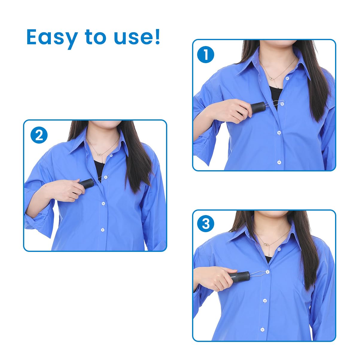 HASTHIP Buttoning Hook Dressing Aid 2 in 1 Button Hook and Zipper Pull Dual End Adaptive Dressing Aids Tool for Seniors, Arthritis Patients, Hand Injury Recovery