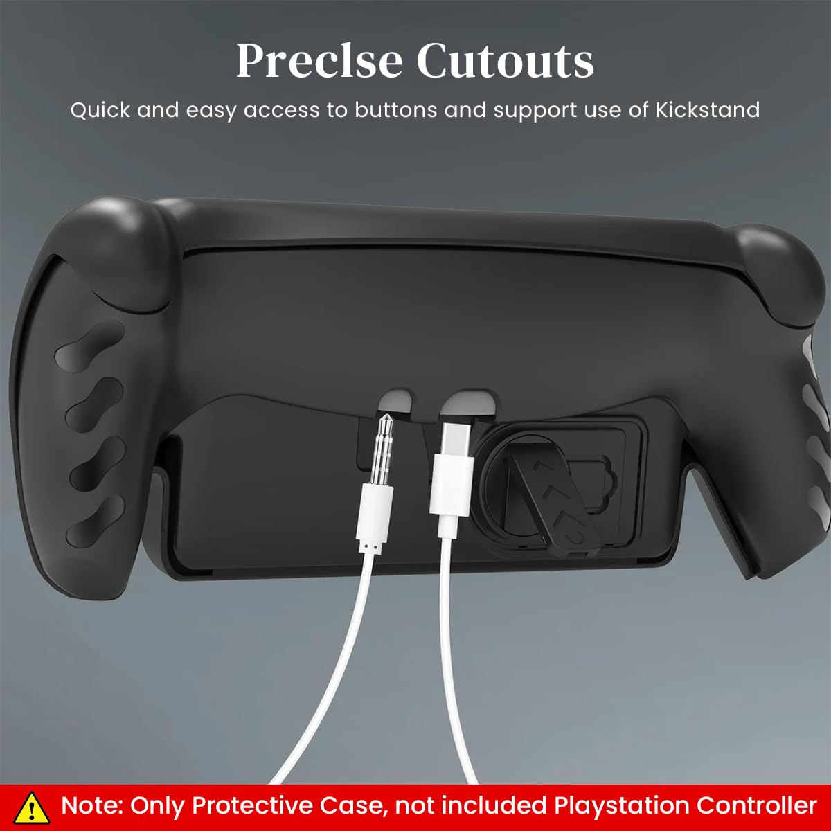 ZORBES Protector Shell for Playstation Portal Shockproof TPU Shell Full Cover Shell for Playstation Portal Detachable Shell Design & Kick Stand Design Protective Case for PS Portal Game Console