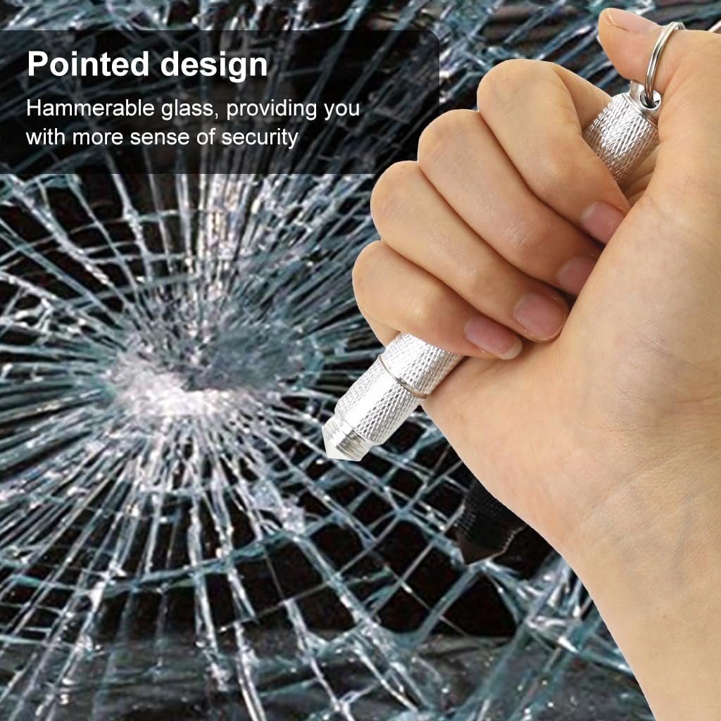 SANNIDHI Car Emergency Window Breaker with Keychain for Car Window Broken