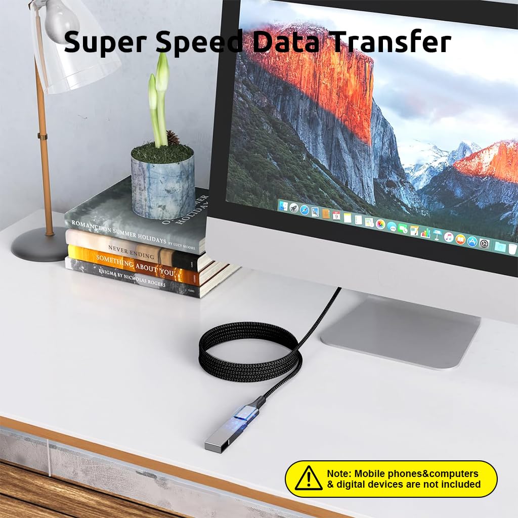 Verilux USB Extension Cable, 10Ft USB to USB Cable, USB Male to Female extension Cable, USB 3.0 Cable Data Transfer USB Connector for Webcam, Gamepad, USB Keyboard, Flash Drive, Hard Drive, Printer