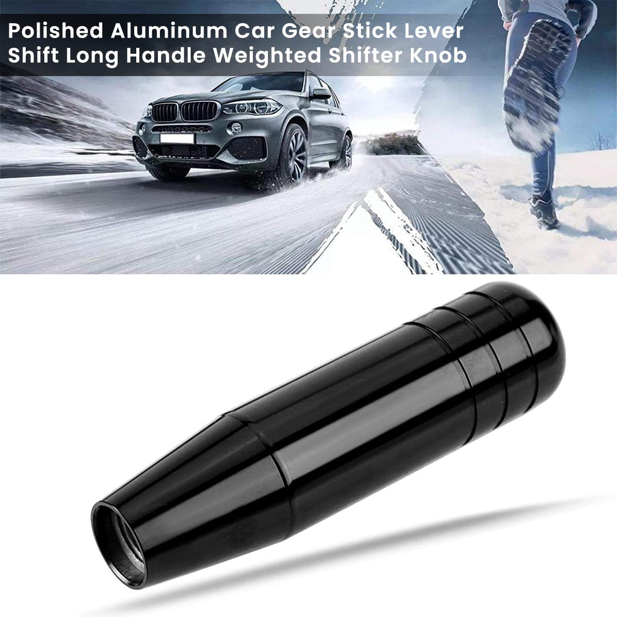 ZIBUYU Car Gear Shift Knob, Universal Car Gear Shifter, 7