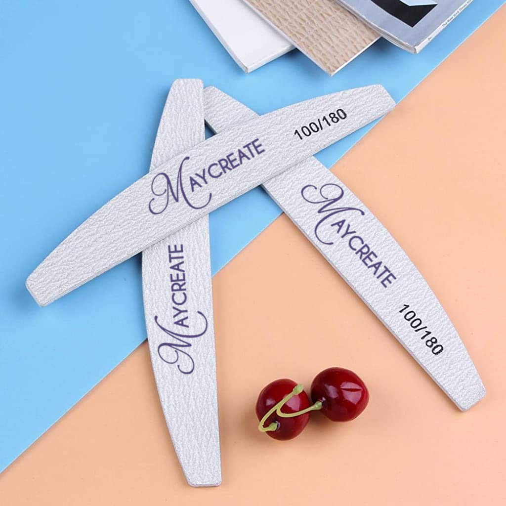 MAYCREATE IainStars Arch Shape Nail Files Buffing Polish Pro Manicure Tool- 10 Pieces