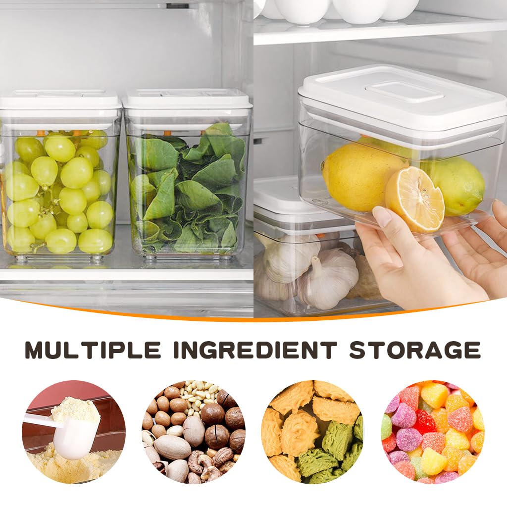 SNOWIE SOFT Baby Formula Storage Container 59.8Oz/1700ml Milk Powder Dispenser Press-down Airtight Food Containter Food Grade BPA Free Food Container Protein Powder Moisture-proof Food Container