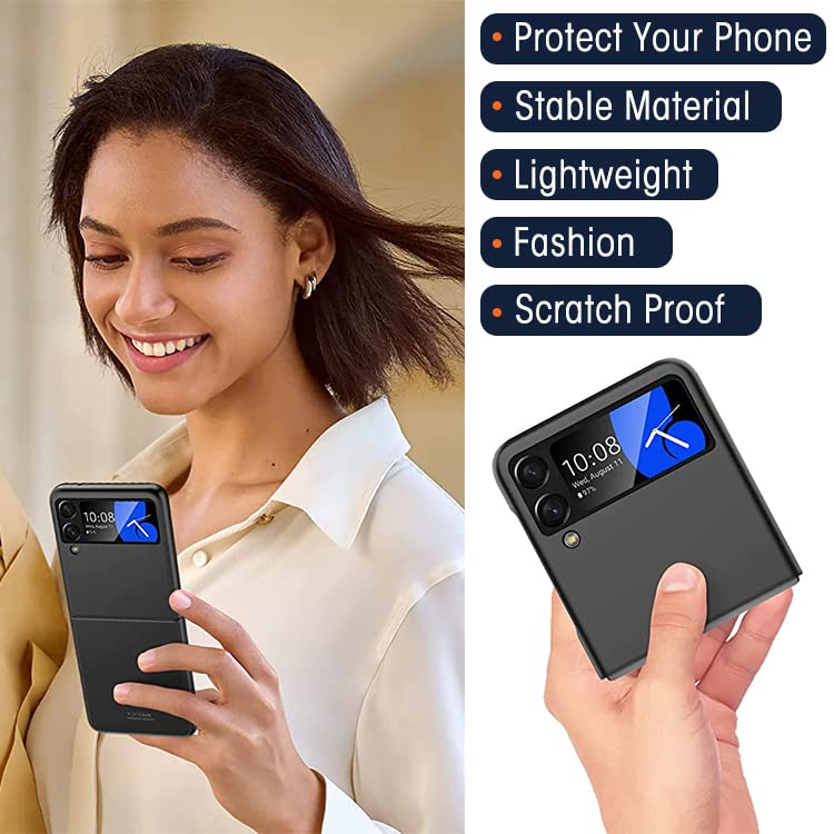 ZORBES® Samsung Galaxy z Flip 4 Case 2022 PC Lightweight Ultra Thin Skin Feeling Case Scrub Full Coverage Anti Scratch Anti Fingerprint for Samsung Galaxy Z Flip 4 5G