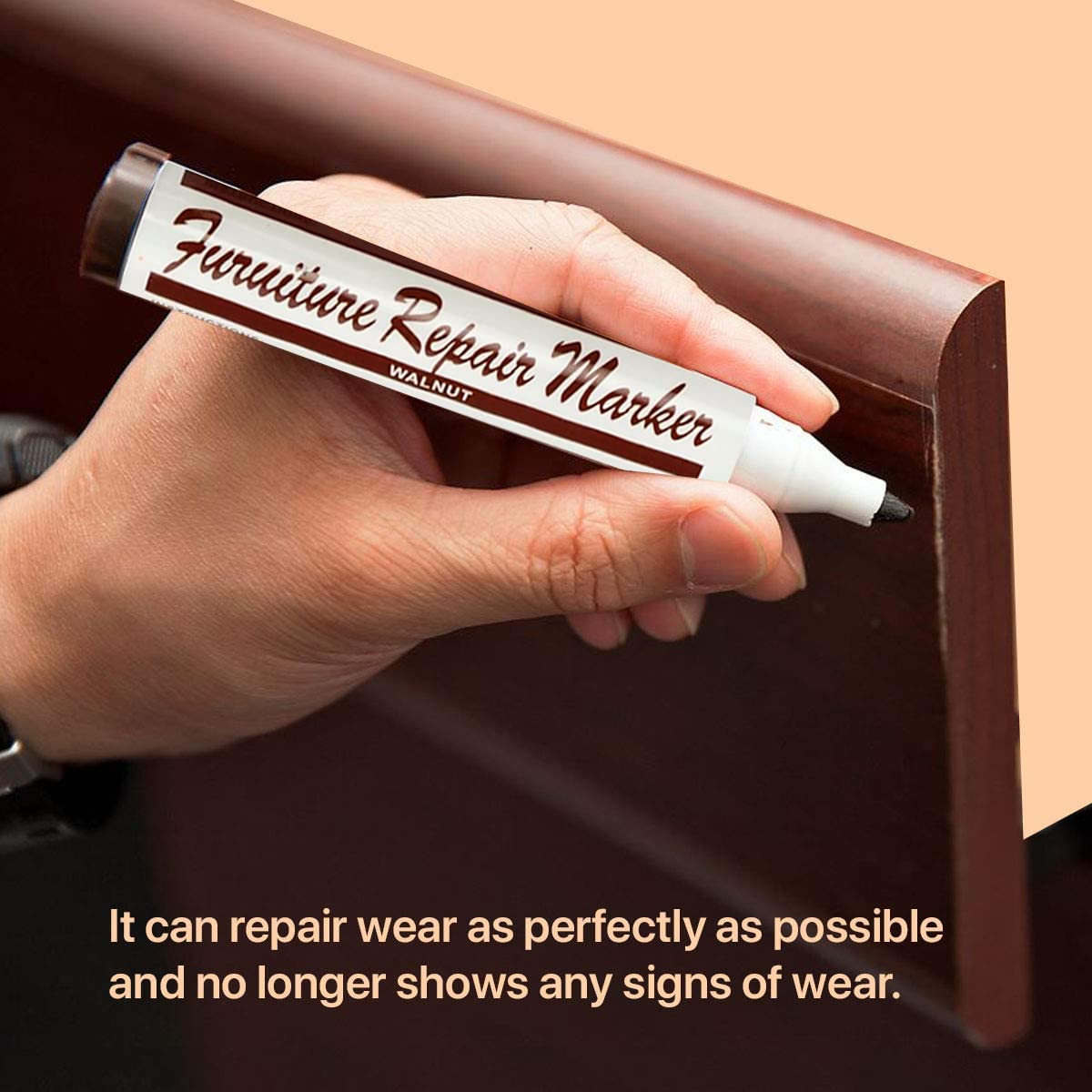 HASTHIP Furniture Touch-up Paint Marker, Set of 13, Markers and Wax Sticks with Sharpener Kit for Stains, Scratches, Wood Floors, Tables, Desks, Carpenters, Bedposts, Touch Ups, and Cover Ups