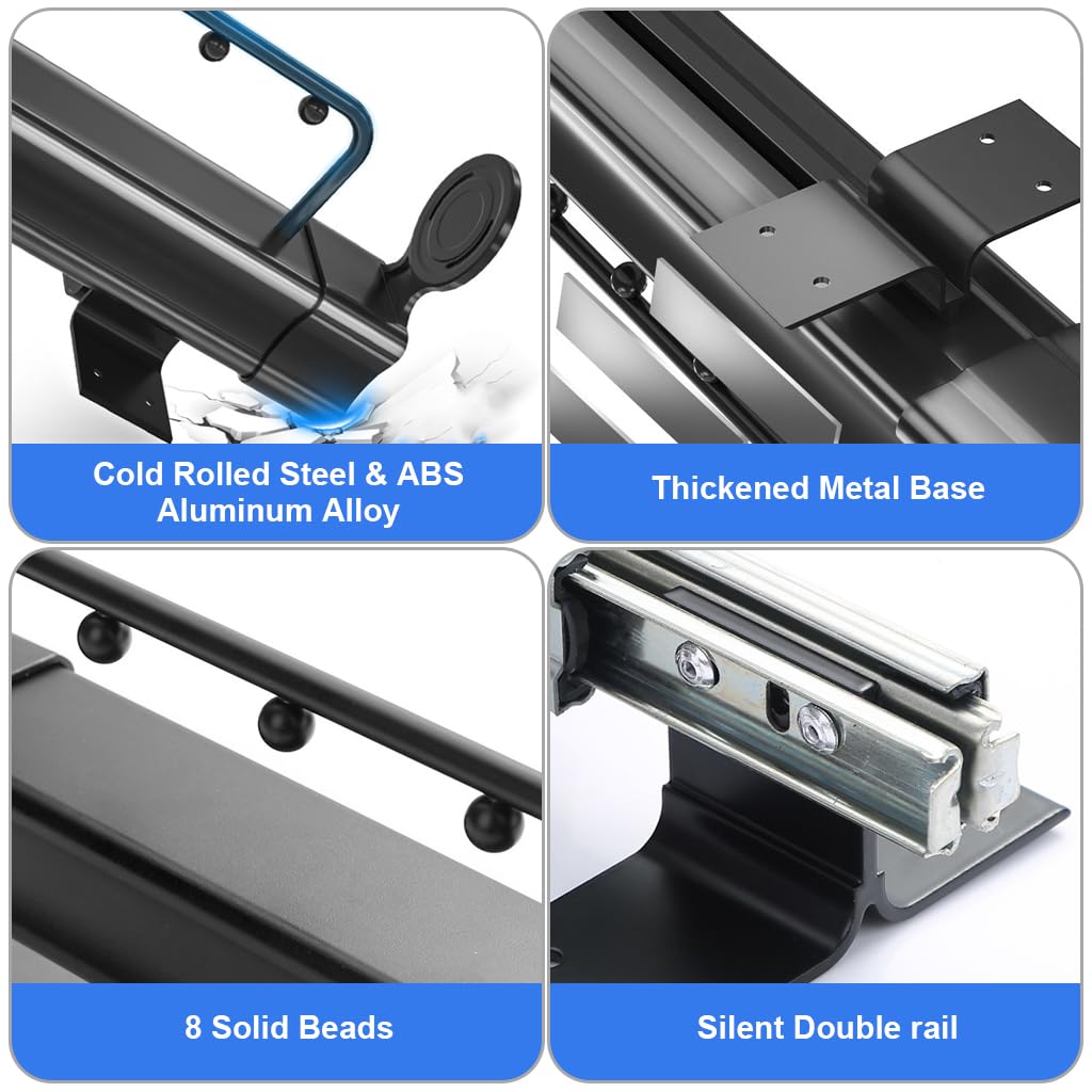 HASTHIP Wardrobe Organizer Pull Out Hanger Rail Space Saving Multi Hanger Organizer Hanging Rail for Wardrobe Modification Wardrobe Closet Organizer Universal Screw Mounted Multi Hanger Organizer