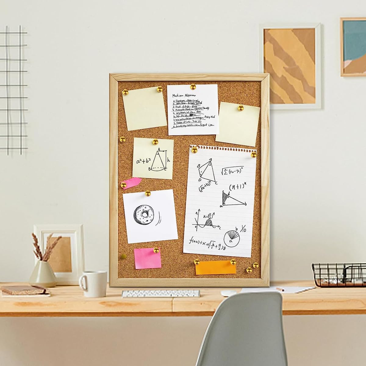 Climberty 310 Pcs Gold Board Pins Set, Gold Thumb Tacks Decorative Push Pins for Cork Board with Push Pin Hook Pushpin Clip 5 Style Gold Office Accessories for Cork Board Map Office