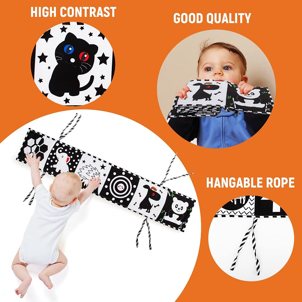 SNOWIE SOFT Baby Cloth Book (Black)