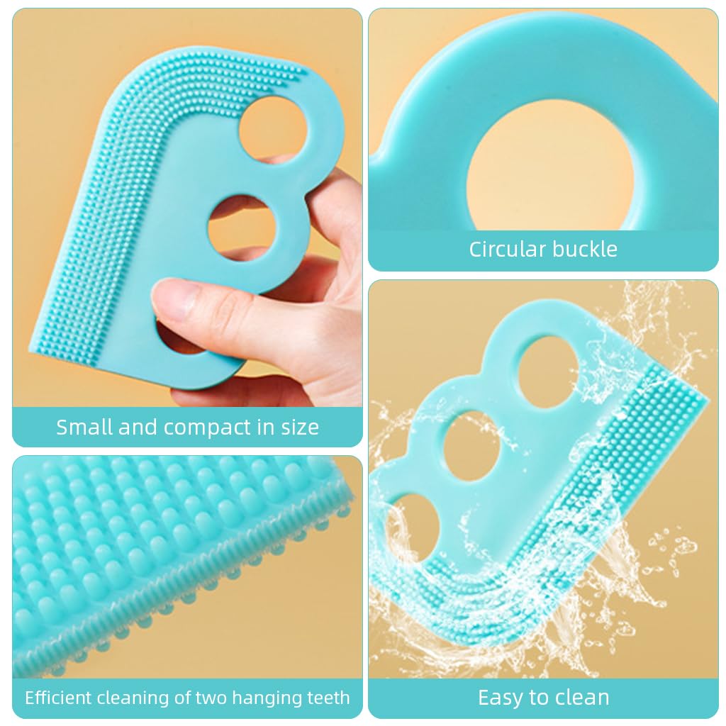 Qpets Pet Hair Remover Brush Double Sided Soft Rubber Pet Hair Cleaner Brush Fur Remover Tool for Sofa, Clothes, Floor, Carpet Home Brush