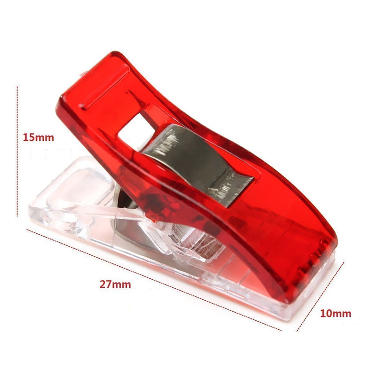 ZIBUYU Sewing Clips for Cloth Multipurpose Small Clips for Paper & Cloth Hold Clips Cute Holding Clips for Office & Home Stationery Supplies, Multicolor - 50 Pcs