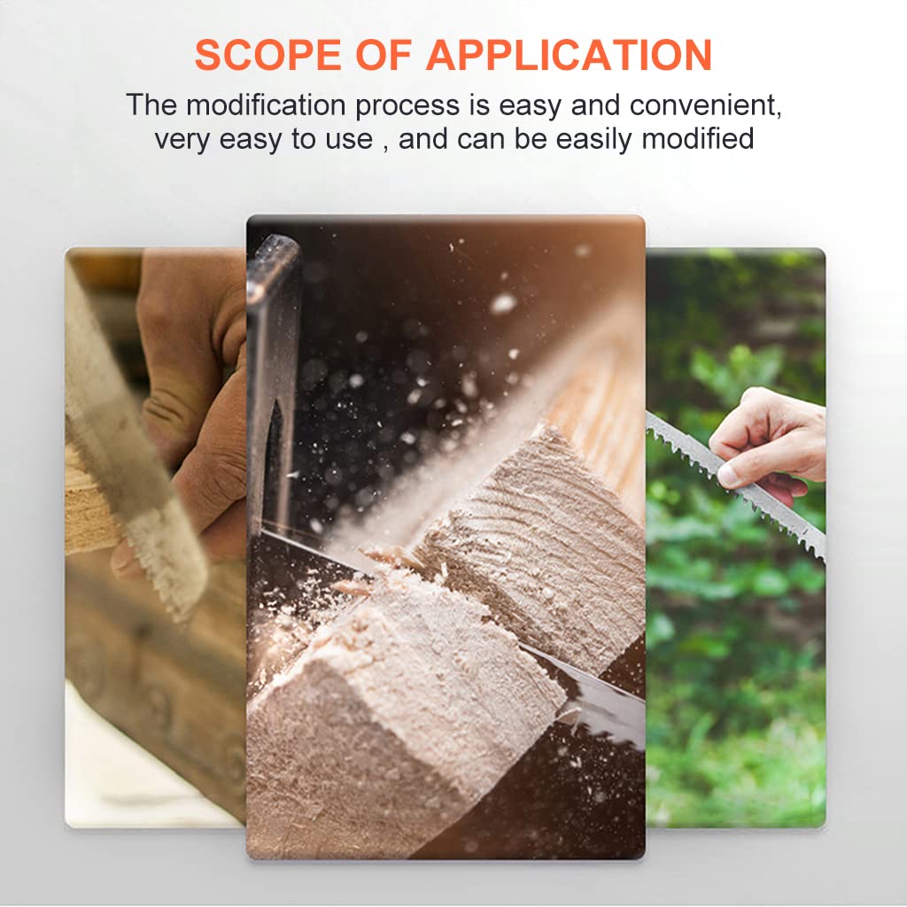 HASTHIP Electric Saws Accessory,Reciprocating Saw Adapter, Portable Electric Jig Saw for Wood Metal Cutting,Drill Machine Accessories,Woodworking Cutting Tool With 3 Sawblades