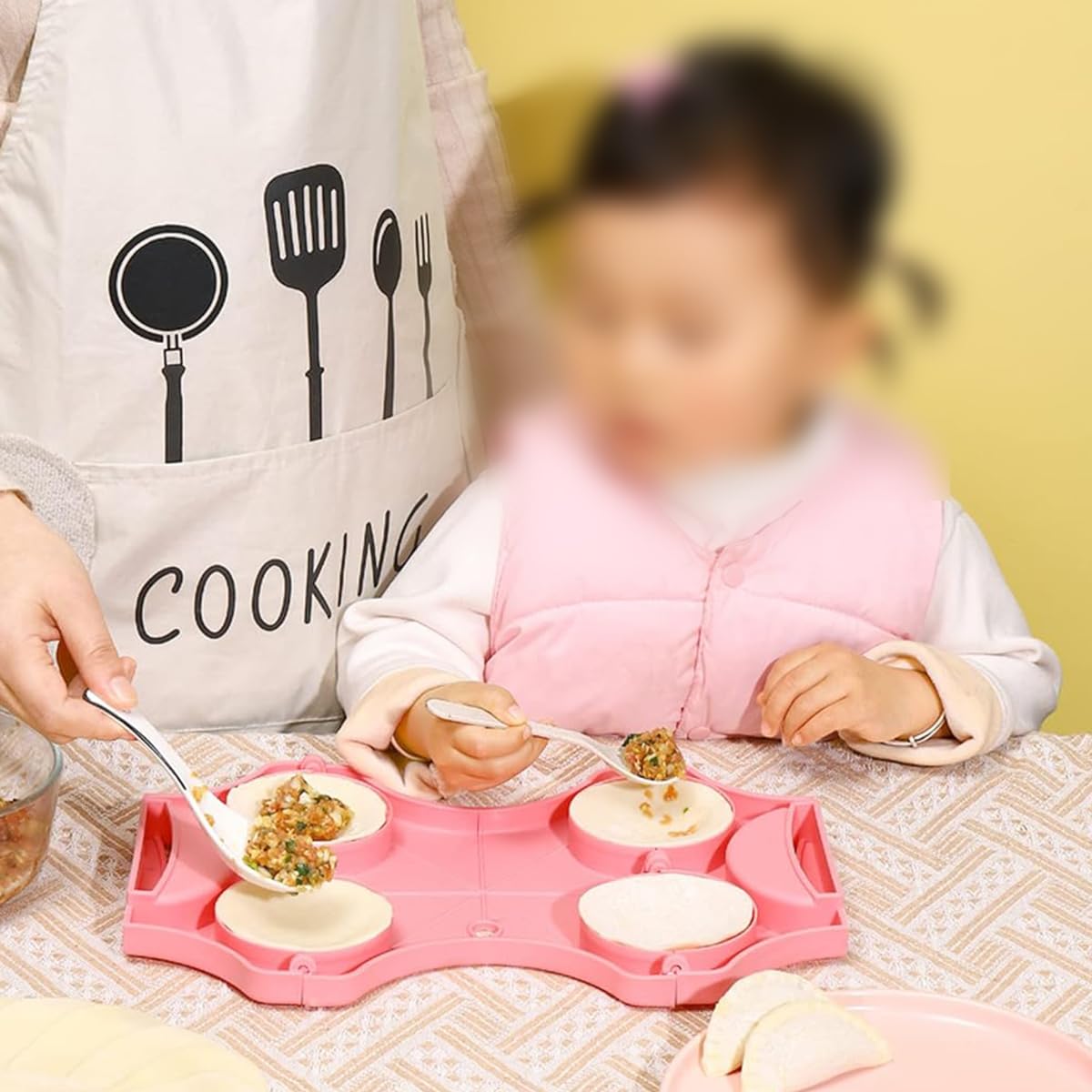 PALAY Dumpling Maker Machine, Kitchen DIY Manual Dumpling Machine Mold, Foldable Dumpling Machine for Kitchen
