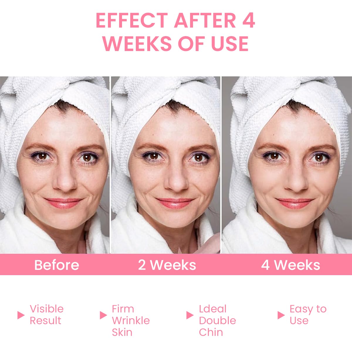 HANNEA V Line Face Lift Massager, Blue Light Double Chin Reducer For Women - 6 Modes, Activate Skin Elasticity, Improve Double Chin, Portable - For Home, Office & Travel