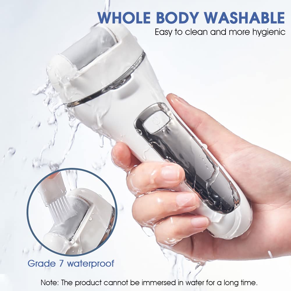 HANNEA Electric Callus Removers, Pedicure Scrubber For Women Pedicure Machine Rechargeable Electronic Pedicure Tools, Portable Pedicure Device for Callus, Professional Feet Care Kit at Home