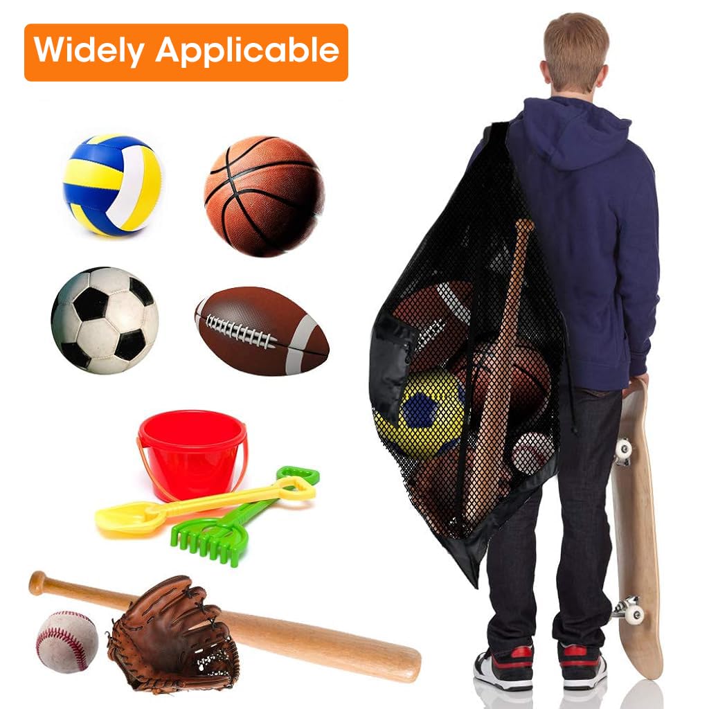 Optifit Large Football Bag for Volleyball Basketball Football Outdoor Sports Equipment with Zipper Pocket, Premium Football Carry Bag with Shoulder Strap