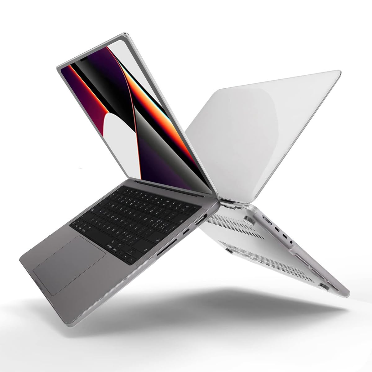 ZORBES Laptop Case Laptop Cover 14-inch Compatible with MacBook Pro M3 A2918 A2992 M2 M1 A2779 A2442 Touch ID, 2021-2023 Released, with Keyboard Dustproof Skin Cover & Screen Portector