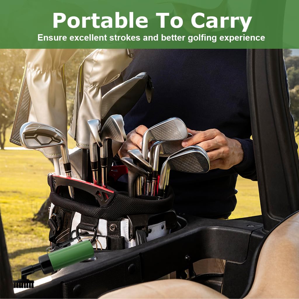 Proberos 2 in 1 Golf Club Cleaning Brush Sprayer Cleaning Brush Golf Club Groove Cleaning Brush Golf Club Accessories Shoe Cleaning Brush Versatile Cleaning Brush