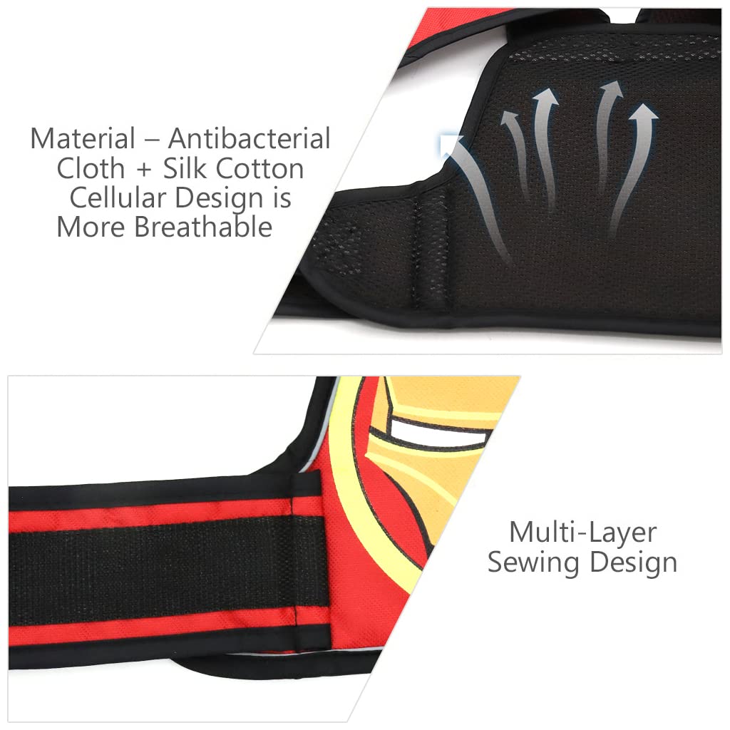 SNOWIE SOFT Kids Safety Belt for Two Wheeler with Reflective Strips, Portable Seat Belt Children Motorcycle Harness for Motorcycle Bike, Adjustable Safety Harness for Boys Girls (2-12years)