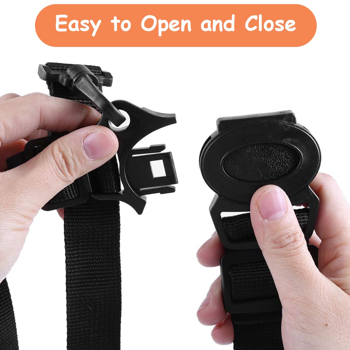 SNOWIE SOFT Baby Safety Strap for Chair 5-Anchoring-Points Safety Harness Belt for Toddlers Universal Adjustable Quick Release Buckle Design Baby Safety Strap for Stroller, High Chair, Pram