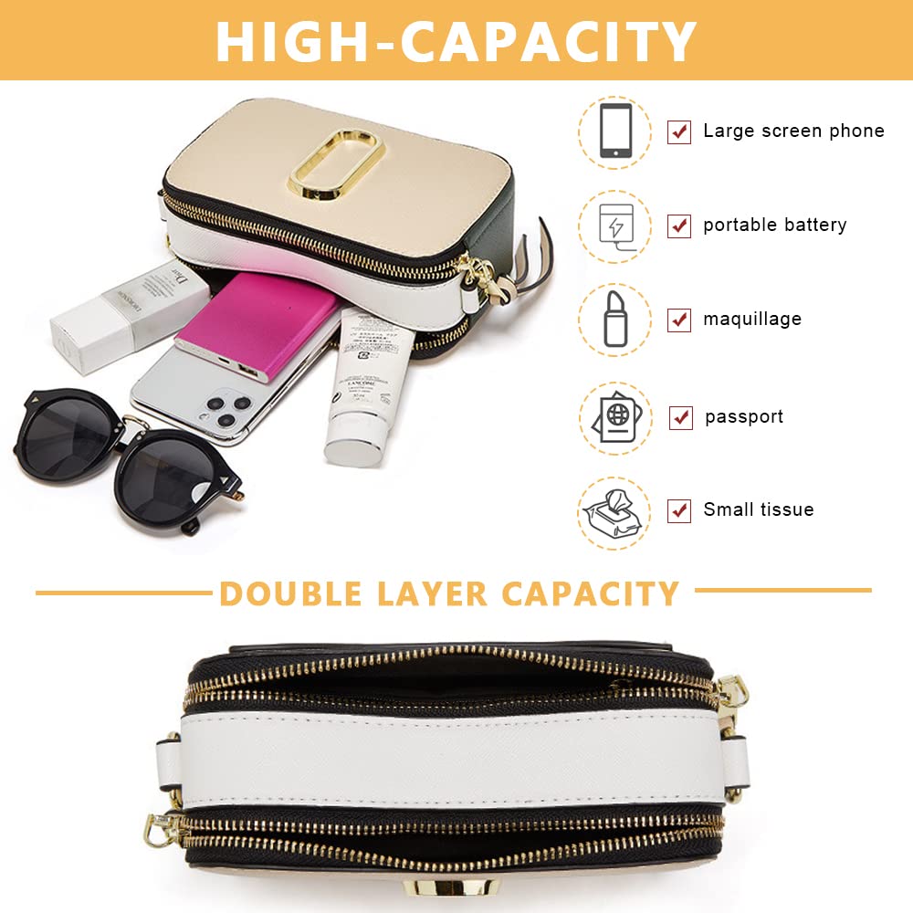 PALAY Cross Body Bag for Women and Girls Stylish Small Shoulder Sling Bag with Detachable PU Clutch Hand Bag for Girls, Women