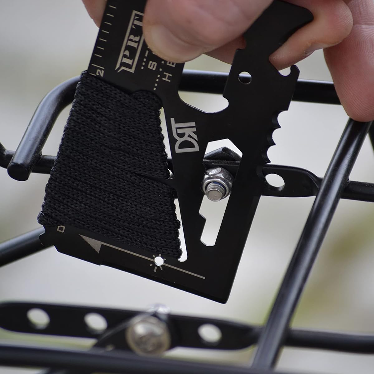 Proberos 10 in 1 Multi-tool Outdoor Survival Tool Camping Gear Pocket Stainless Steel Multi Tool Card Tactical Gear with Screwdriver, Rope Cutter, Micro Saw, Hex Wrench, Side Cutter Gift for Men, 5Pcs