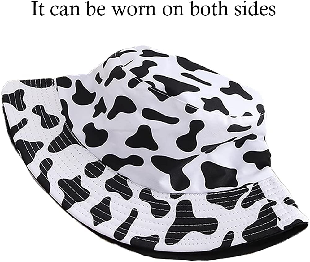 PALAY Women Bucket Hat for Girls Kids Cotton Printed Reversible Foldable Bucket Fisherman Beach Summer Sun Hat For Teenagers Caps