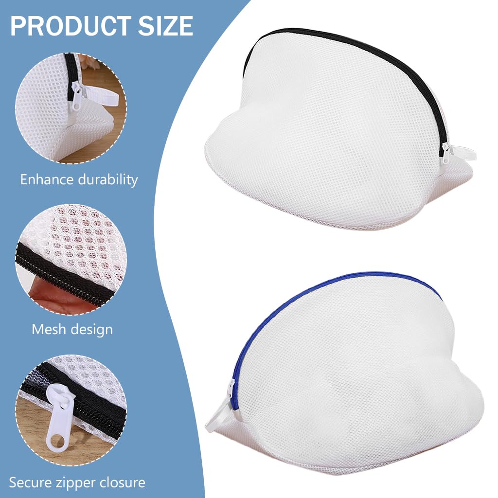 HASTHIP 2Pcs Laundry Bag for Shoes Mesh Zipper Laundry Bags with Hanging Strap Dry Net Bags 17.7x11.8x11.8 inches Reusable Fabric Laundry Bags for Shoes