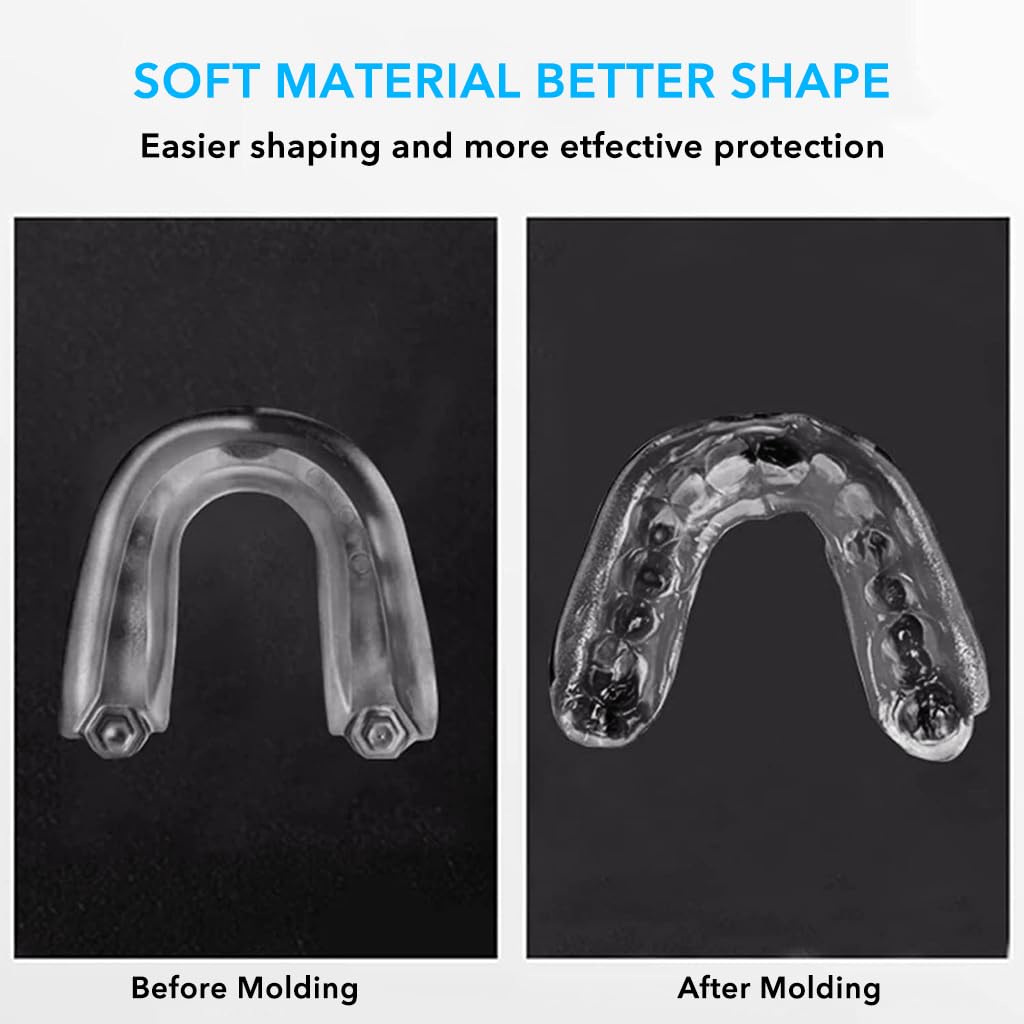 Optifit Mouth Guard for Boxing for Adult Teen Use, High-density EVA Moulded Sports Mouth Guard for Football, Lacrosse, Basketball, All Sports, Gel Teeth Guard, One Size for All