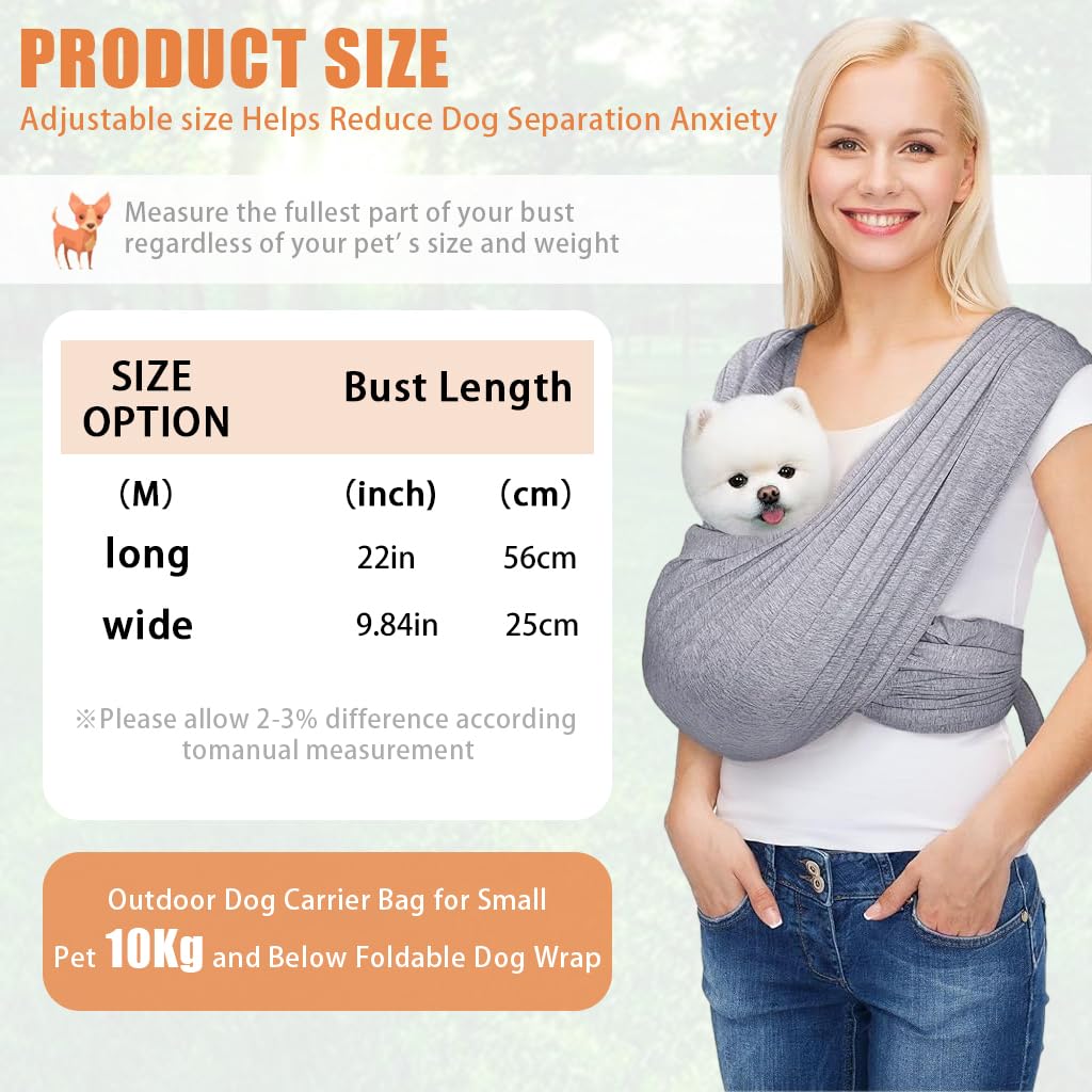 Qpets Pet Carrier for Cat, Dog, Portable & Adjustable Cat Carrier Cotton Fabric Chest Bag Dog Carrier for Small Pet Under 8kg with Quick Release Buckle