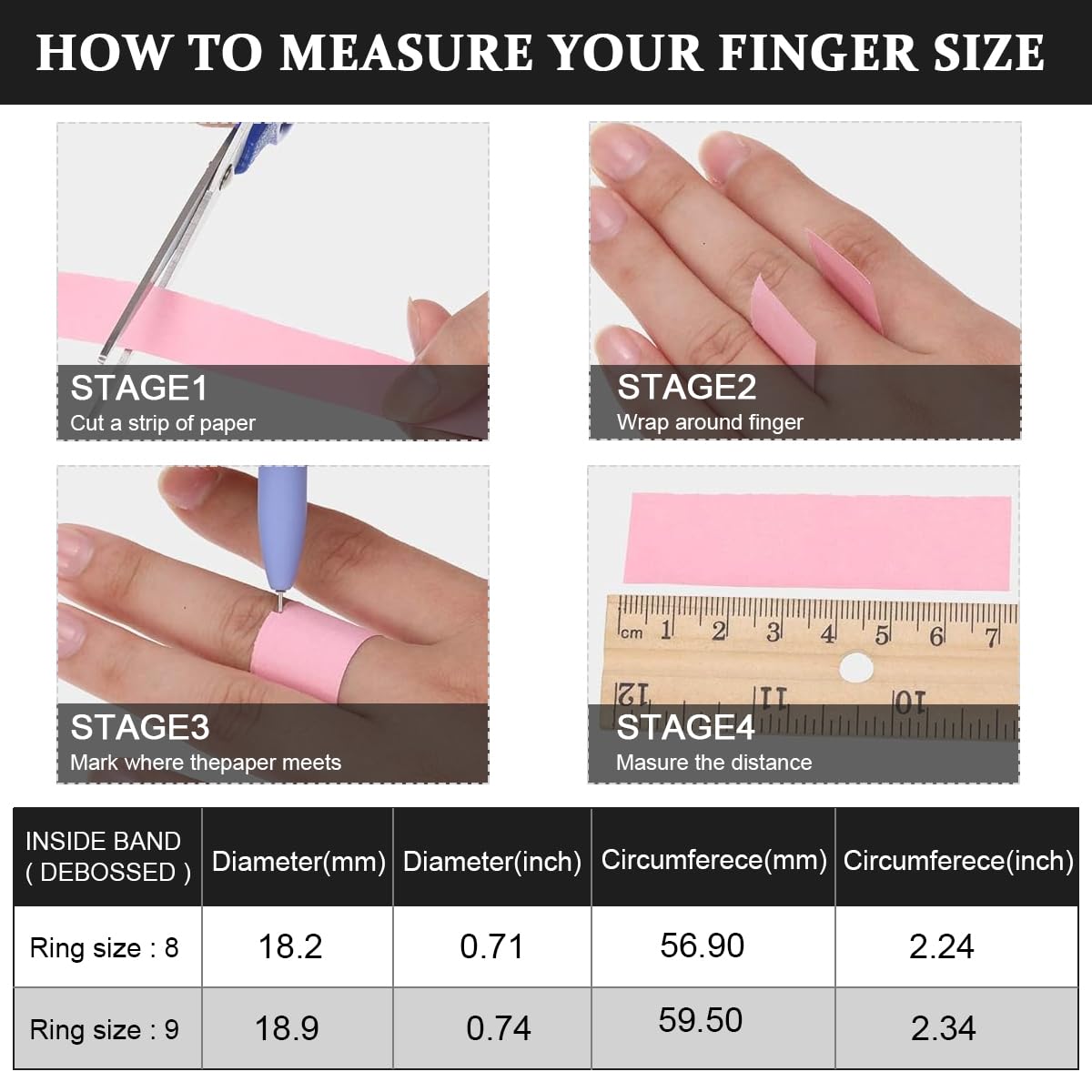 SANNIDHI 4Pcs Silicone Rings for Women Rubber Stackable Finger Ring, Sport Style Thin Braided Wedding Rings Bands, Promise Ring - Size 8