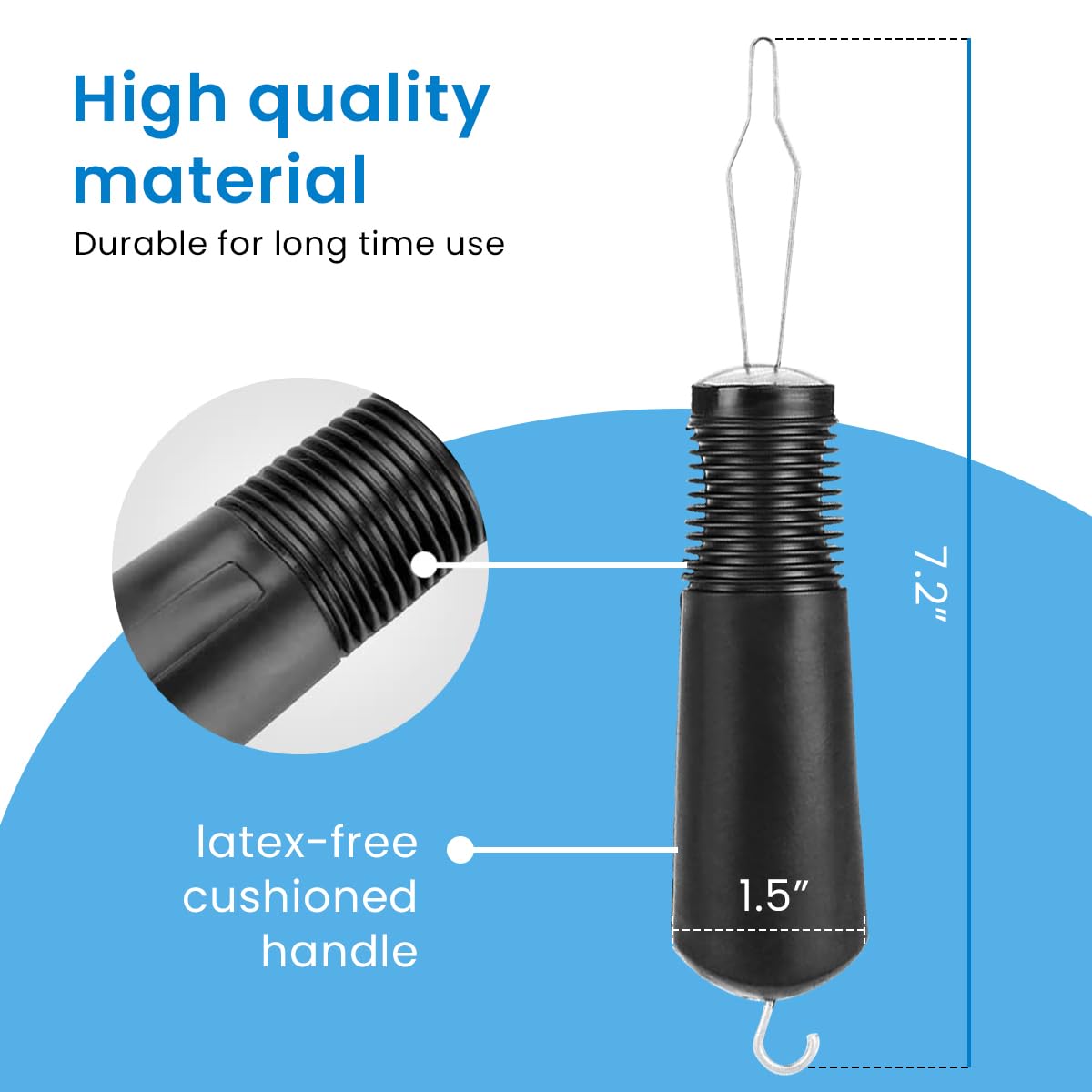 HASTHIP Buttoning Hook Dressing Aid 2 in 1 Button Hook and Zipper Pull Dual End Adaptive Dressing Aids Tool for Seniors, Arthritis Patients, Hand Injury Recovery