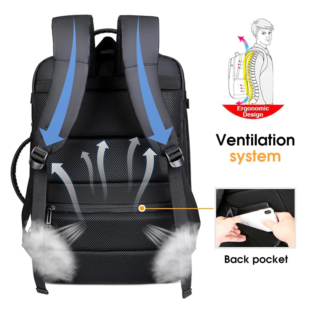 GUSTAVE Laptop Backpack 15.6 inches Laptop Bags Backpacks for Men and Women 20-35L Expandable Travel Backpack Anti-scratch Backpack Office Bags