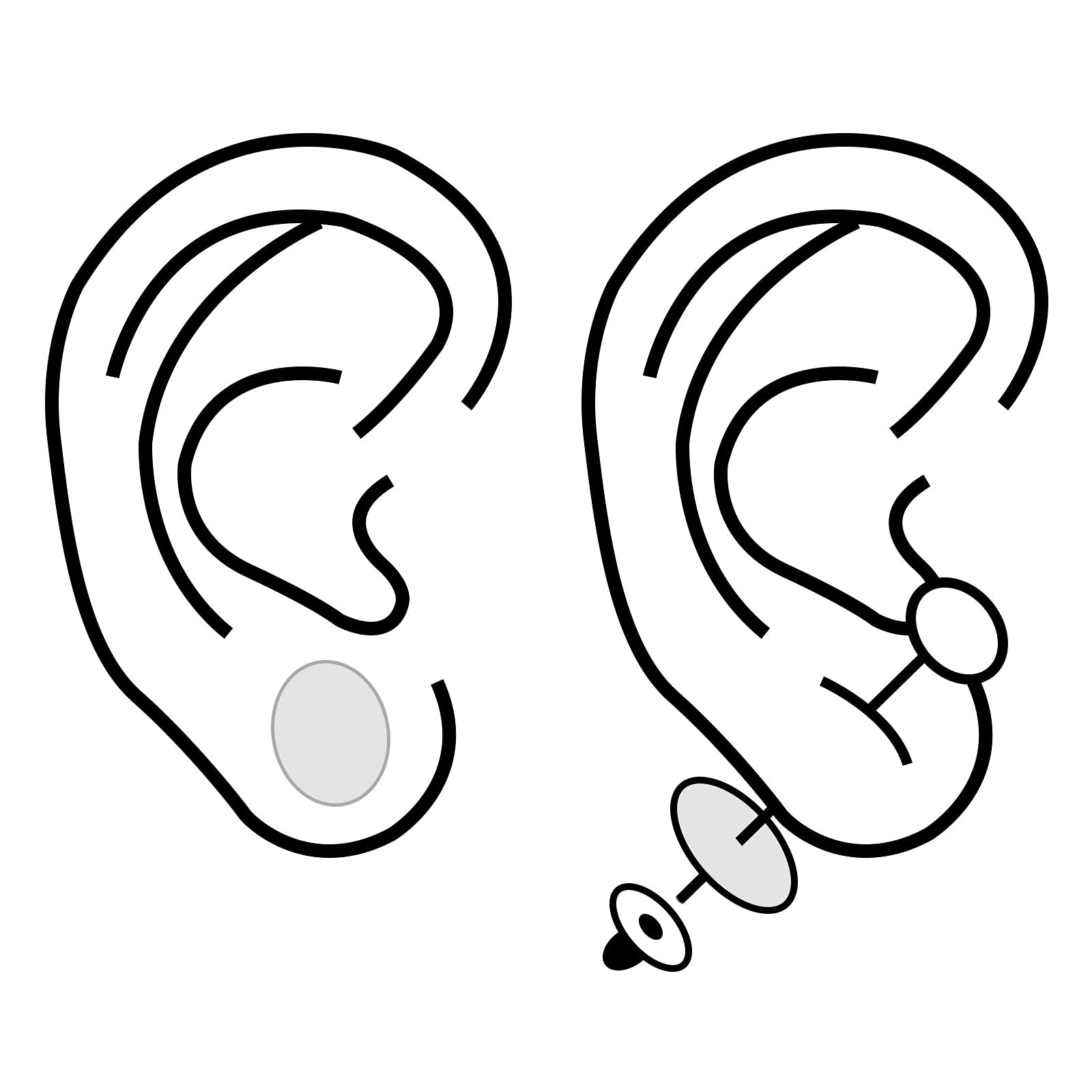 HANNEA Invisible Ear Support Waterproof Medical Patches for Women Girls Breathable Earring Ear Support Earlobe Protection (200)
