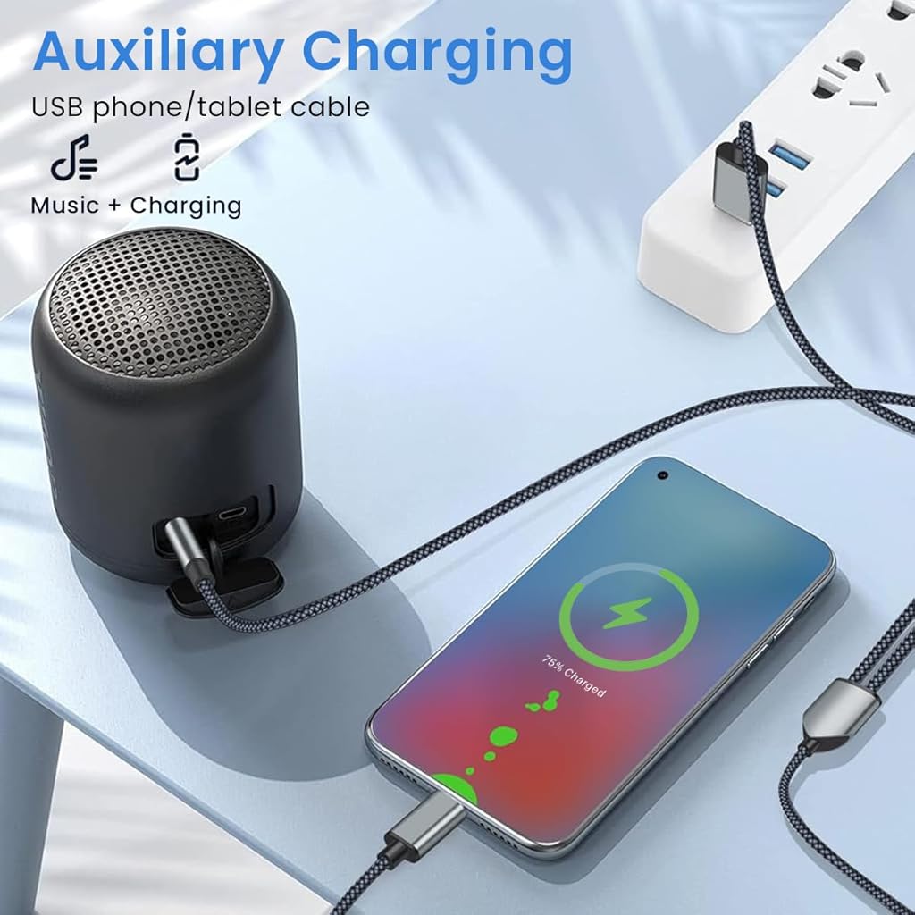ZORBES USB C Charging Cable 2 In 1 USB C Audio Cable USB C to 3.5mm Jack Aux Cable USB C to USB A Charging Cable Data Cable Car Audio Cable Compatible with iPhone 15, Galaxy S24 Ultra/S24/S23/S22