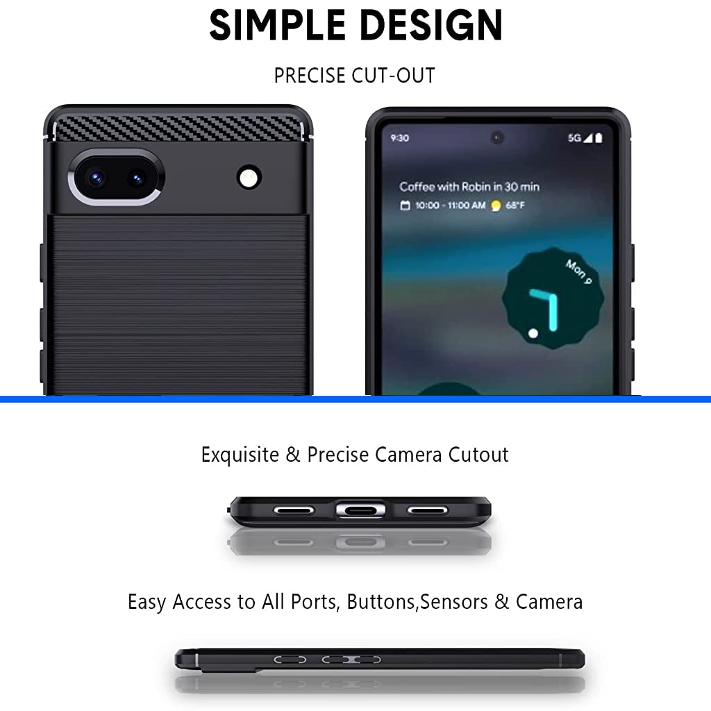 ZORBES for Google Pixel 6A Back Cover, Scratch-Resistant TPU Phone Cover for Google Pixel 6A Cover Phone Case for Google Pixel 6A Case, Slim Matte Mobile Phone Cover for Google Pixel 6A