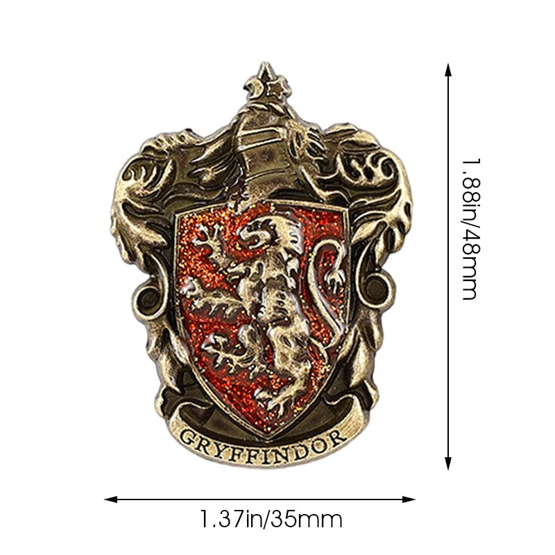 MAYCREATE Cosplay Gryffindor Badge Made with Zinc Alloy Brooch for Halloween Costume Accessory,Boy & Girl,Kids Gift Toy