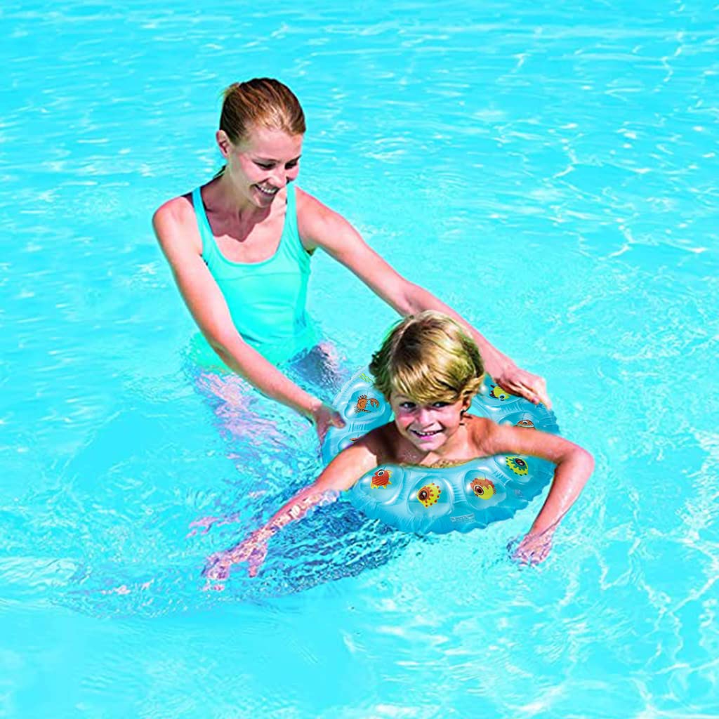 Proberos 50cm Swimming Tubes for Kids, Inflatable Thicken PVC Swimming Floats for Boys Girls Under 4 Years, Summer Fun Water Toys for Kids, Party Fun, Beach Outdoor Party Supplies