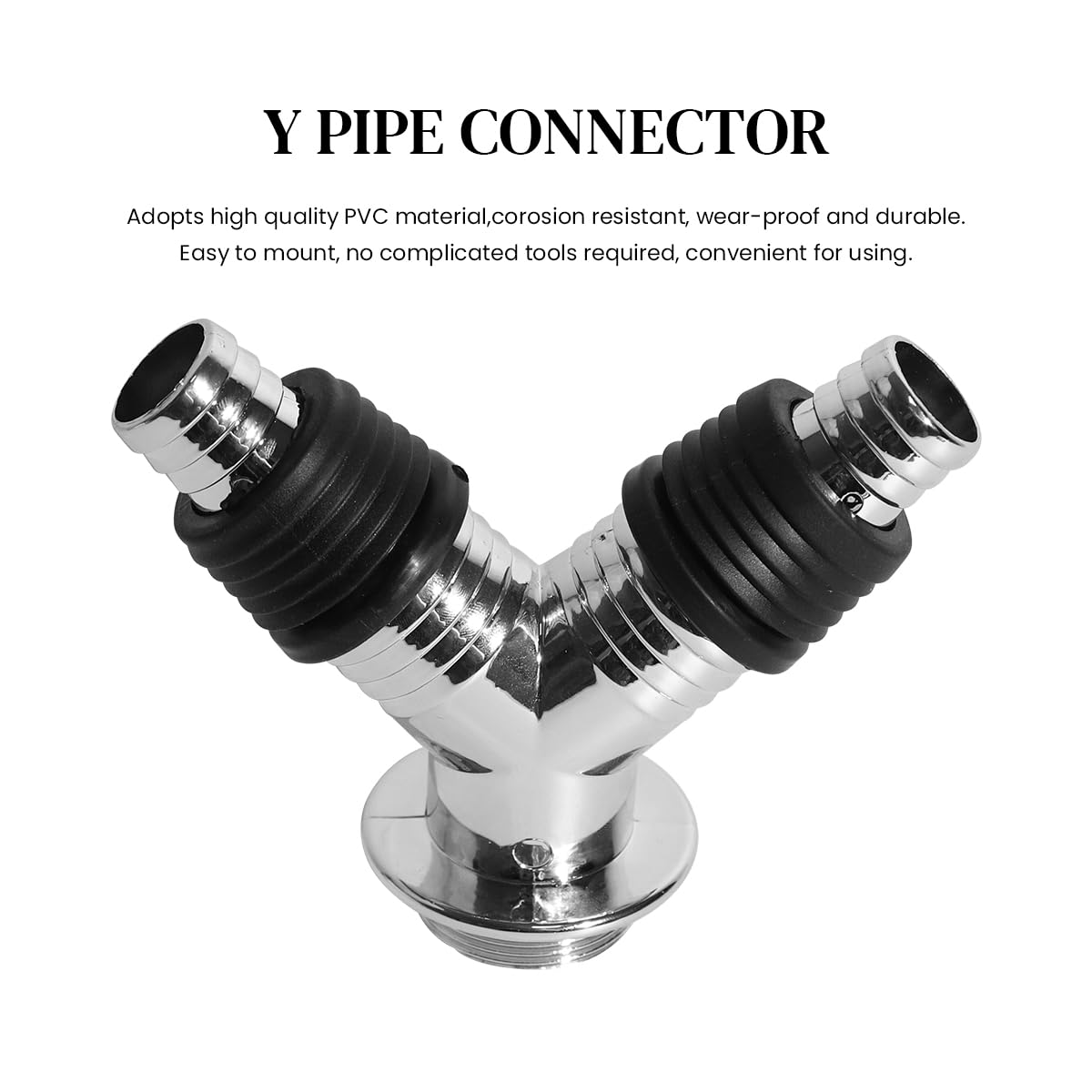 Supvox Washing Machine Drain Pipe Connector, Pipe Connector Floor Drain Tee Joint Adapter, DualPurpose Y Drain Sealing Tool, Connected to Washing Machine Tube, Mop Pool Tube, Kitchen Drain Pipe