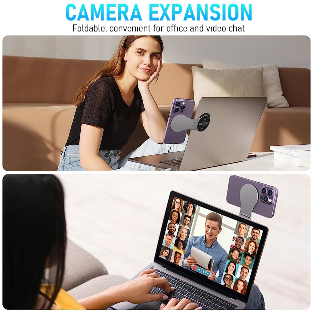 Verilux Magnetic Phone Holder for Laptop & Car Continuity Camera Monitor Webcam Mount, 1/4