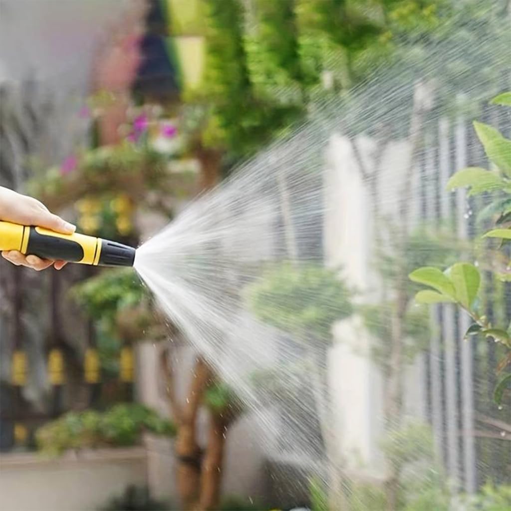 HASTHIP Advanced Garden Hose Nozzle Set With 3 Quick Connectors - Adjustable High-Pressure Sprayer, Leakproof Waterstop, Versatile 2-In-1 Tap Adapter For Efficient Watering, Car Wash & Irrigation