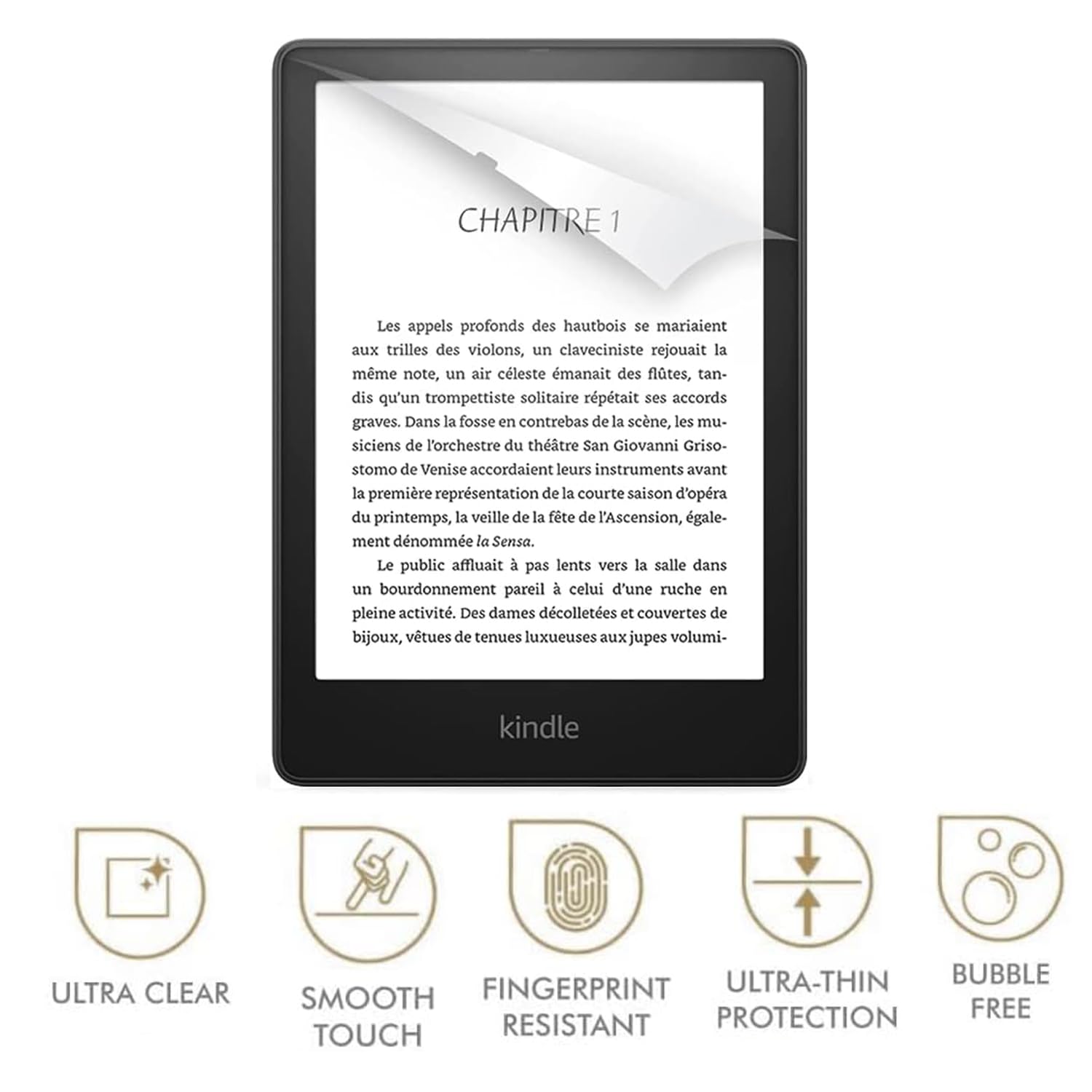 ZORBES 2 Pack Screen Protector for Kindle Paperwhite 11th Generation 2021 or Kindle Paperwhite Signature Edition 6.8 inch, 9H Hardness Tempered Glass Screen Guard, HD Anti-glare Screen Protector