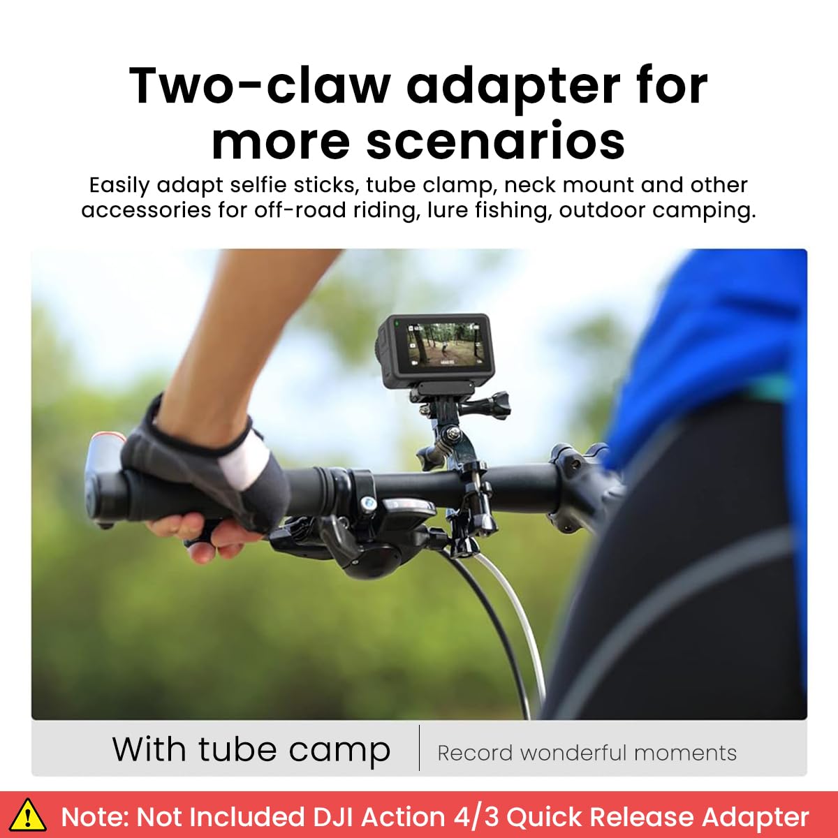 ZORBES Magnet Adapter Mount for DJI Action 4/3 Quick Release Adapter with Secure Claws Outdoor Tripod Adapter Mount Accessory for DJI Action 4/3