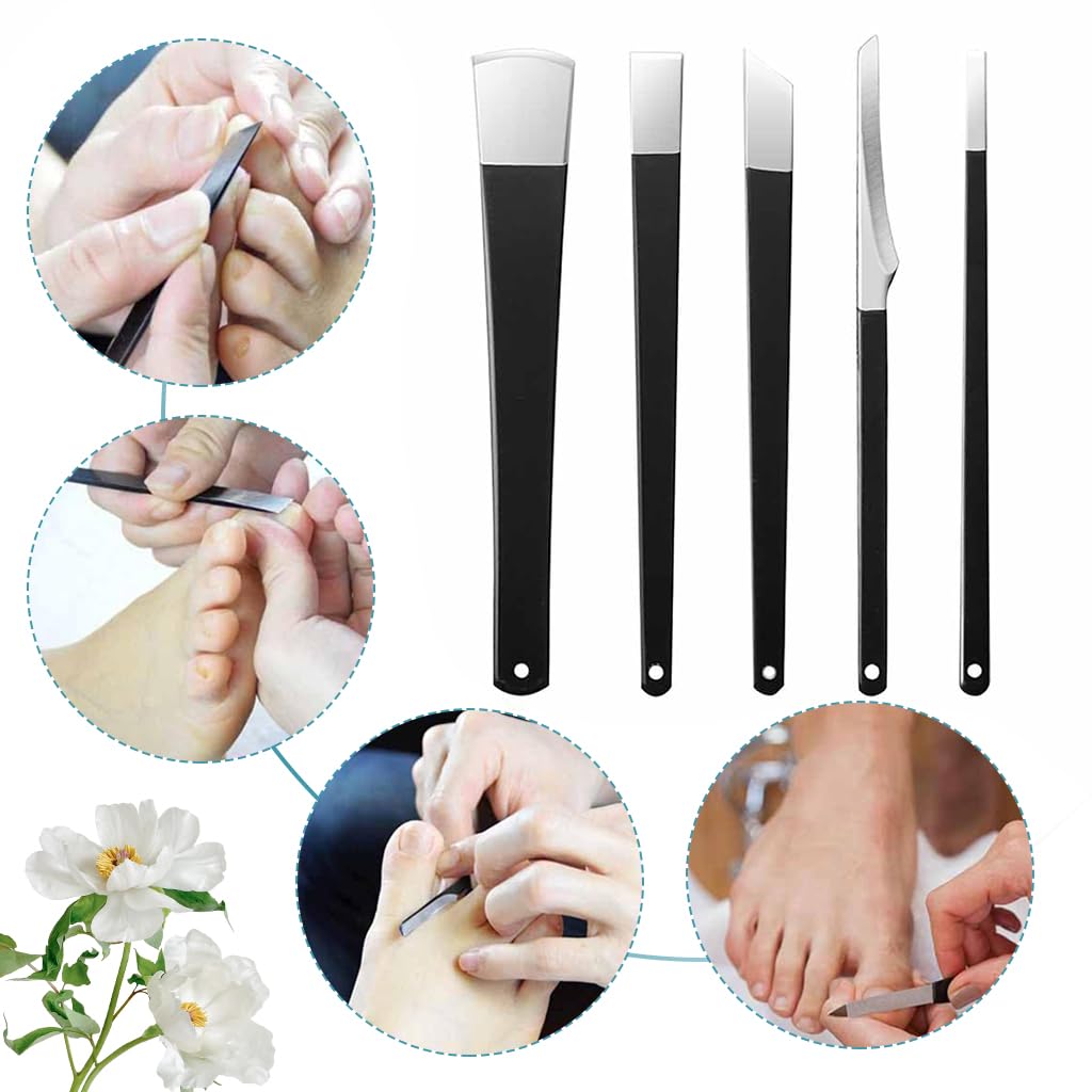 MAYCREATE 5 PCS Pedicure Shavers Set,Professional Foot File Dead Hard Skin Feet Heel Cuticle Callus Shaver Foot