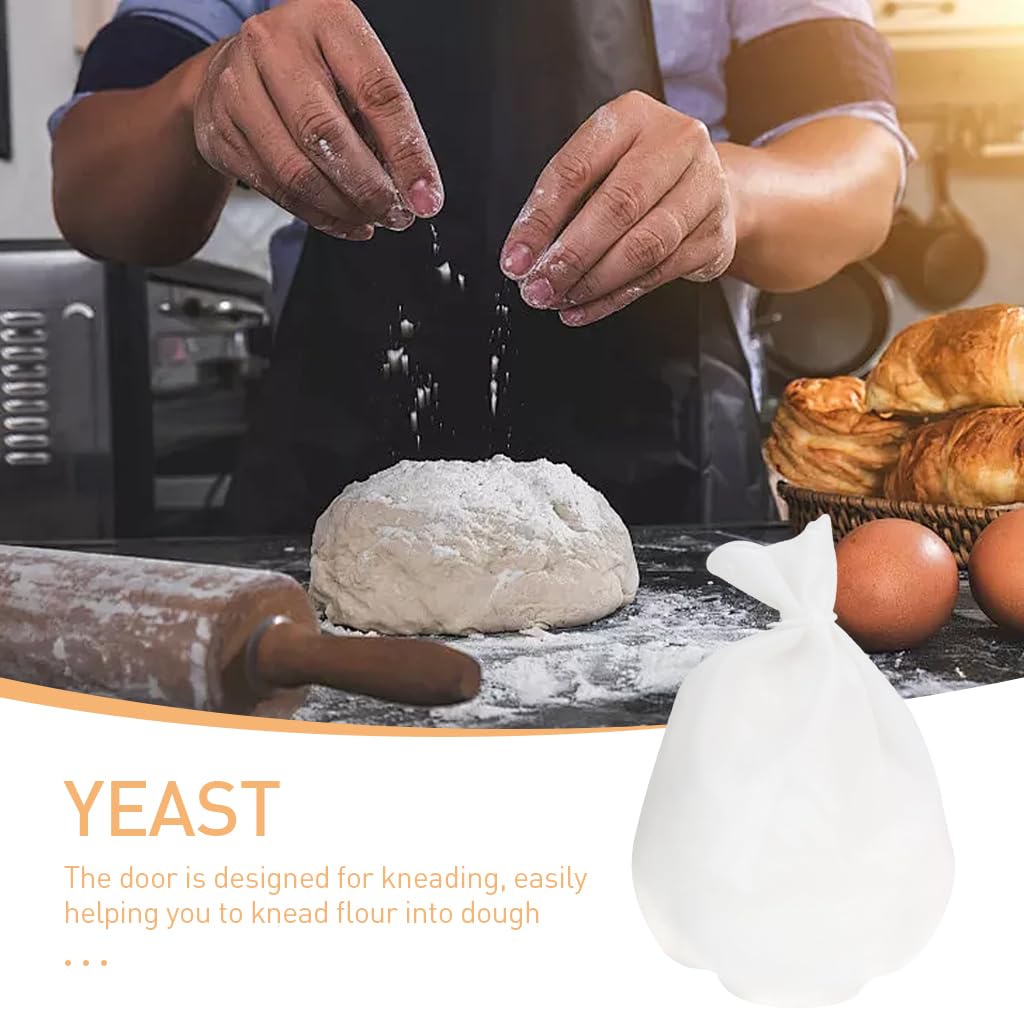 HASTHIP Silicone Kneading Bag for Baking Reusable Silicone Kitchen Cooler Bag, BPA Free Silicone Flour Mixing Kneading Bag Suitable for Bread, Pastry, Pizza and Tortilla