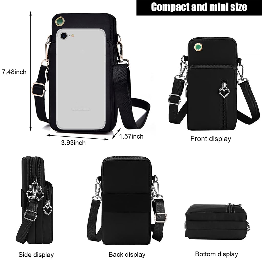 PALAY Small Crossbody Phone Bag for Women Mini Wallet Shoulder Crossbody Handbag Wallet with Credit Card Slots Large Purse