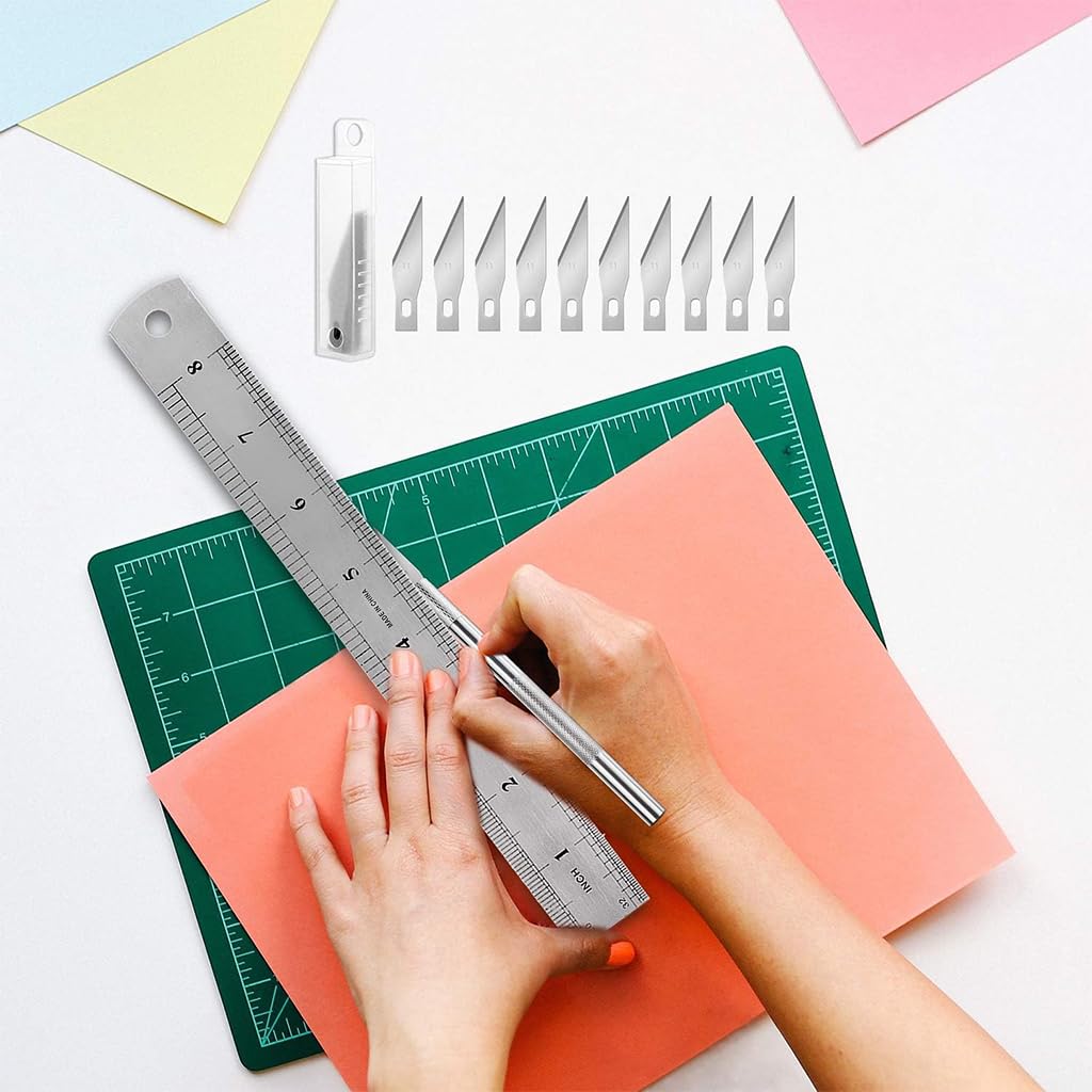 HASTHIP 26Pcs DIY Leather Crafting Tools Carving Tools with Tool Bag Stainless Steel Carving Tool DIY Crafting Tools for Leather Crafting Clay Crafting, Wooden Crafting