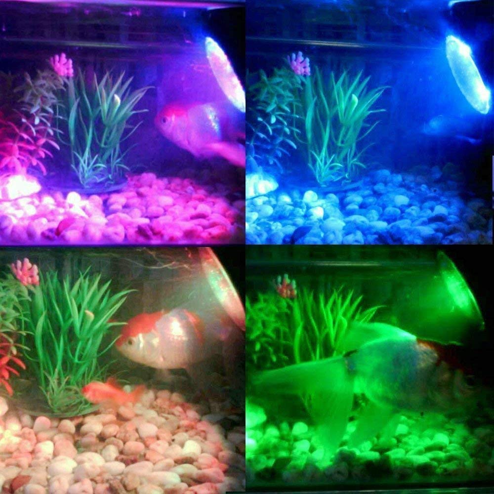 Verilux Garden Pond Light 4W 36 Leds Waterproof Underwater Rgb Aquarium Spot Lights With Remote Control For Garden Pond, Swimming Pool (Set Of 2 Lights, Multicolour)(Plastic)