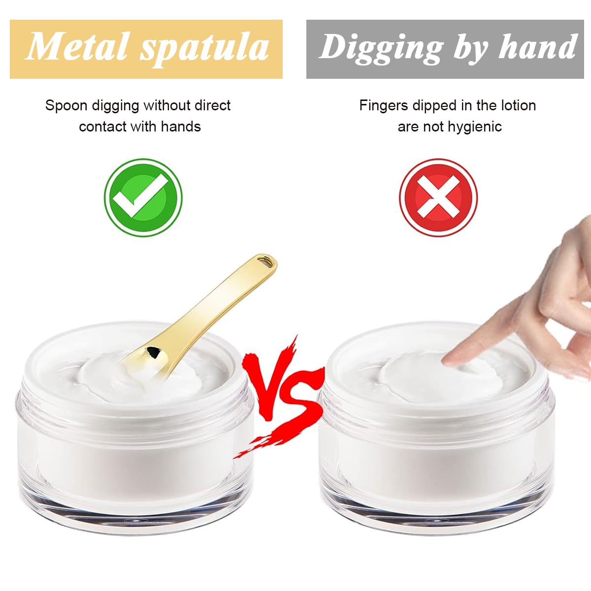MAYCREATE 3Pcs Mini Metal Cosmetic Skincare Spatula, Mask facial Reusable Spoon, Makeup Beauty Spoons for Facial Cosmetic for Face Mask Cream Lotions Moisturizers