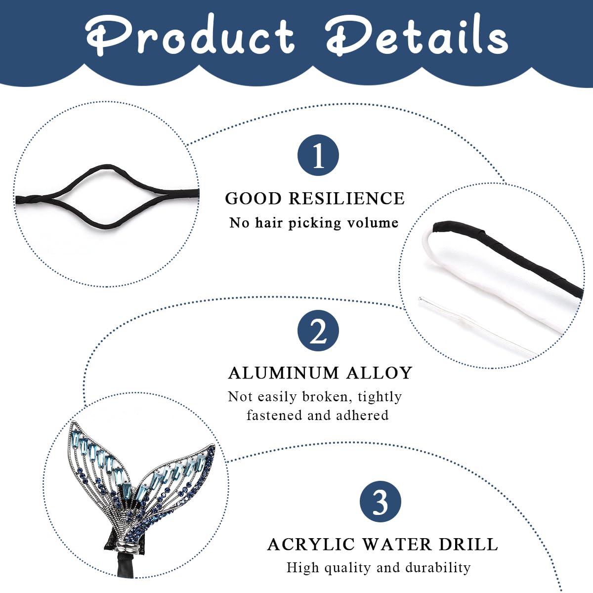 PALAY Magic Hair Bun Maker for Hair Mermaid Tail Rhinestone Hair Bun Shaper Elegant Floral Hairstyle Twist Hair Bun Accessories for Women & Girls Daily, Party, Wedding